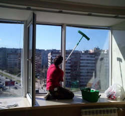 Мытье окон в однокомнатной квартире Перевоз
